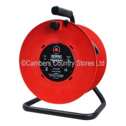 Faithfull Extension Lead Cable Reel 4 Gang 240v 50m
